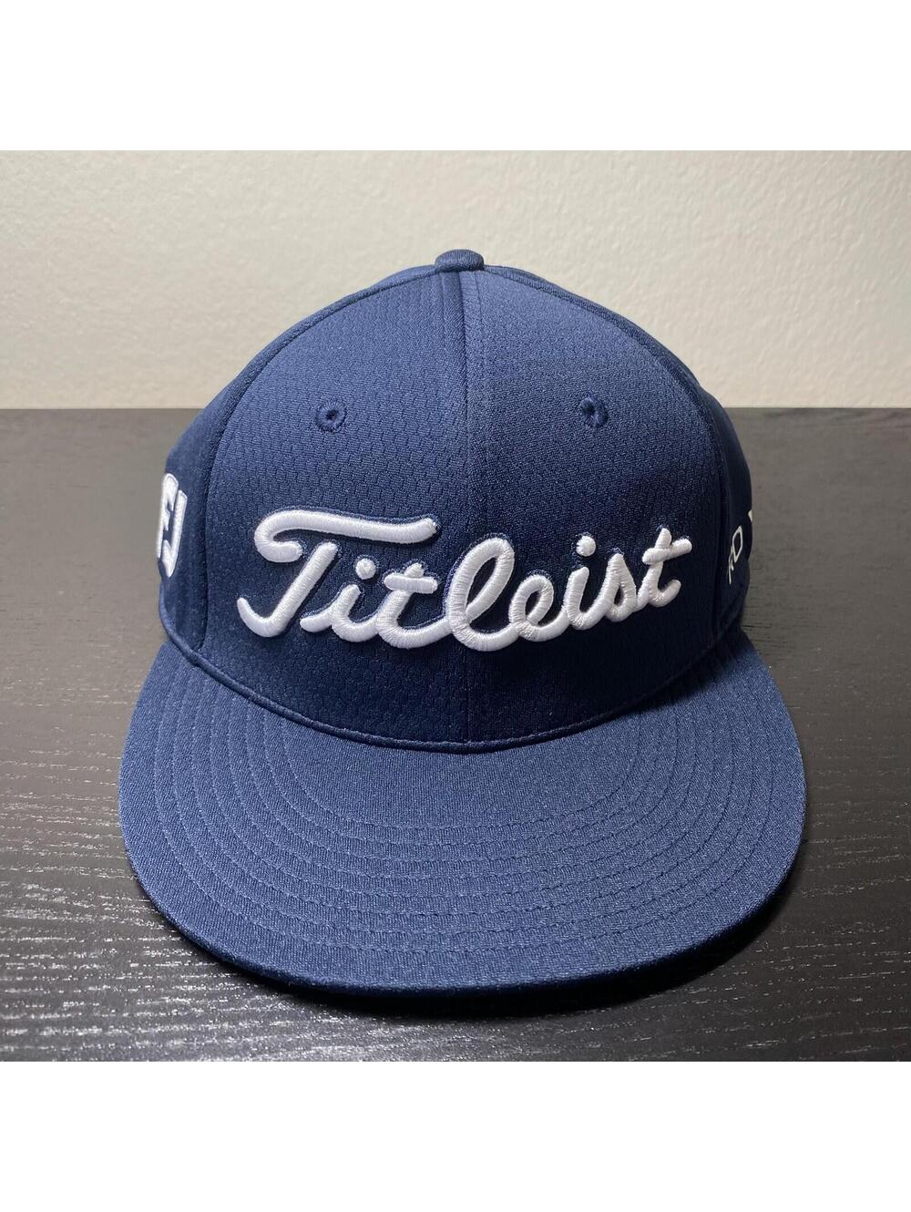 NWT Titleist Golf Tour Elite Flat Bill Hat Cap Navy/White